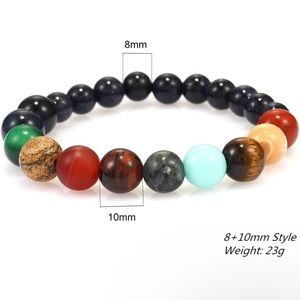 New Unique Power Stone Bracelet, Eight Planets Themed Bracelet